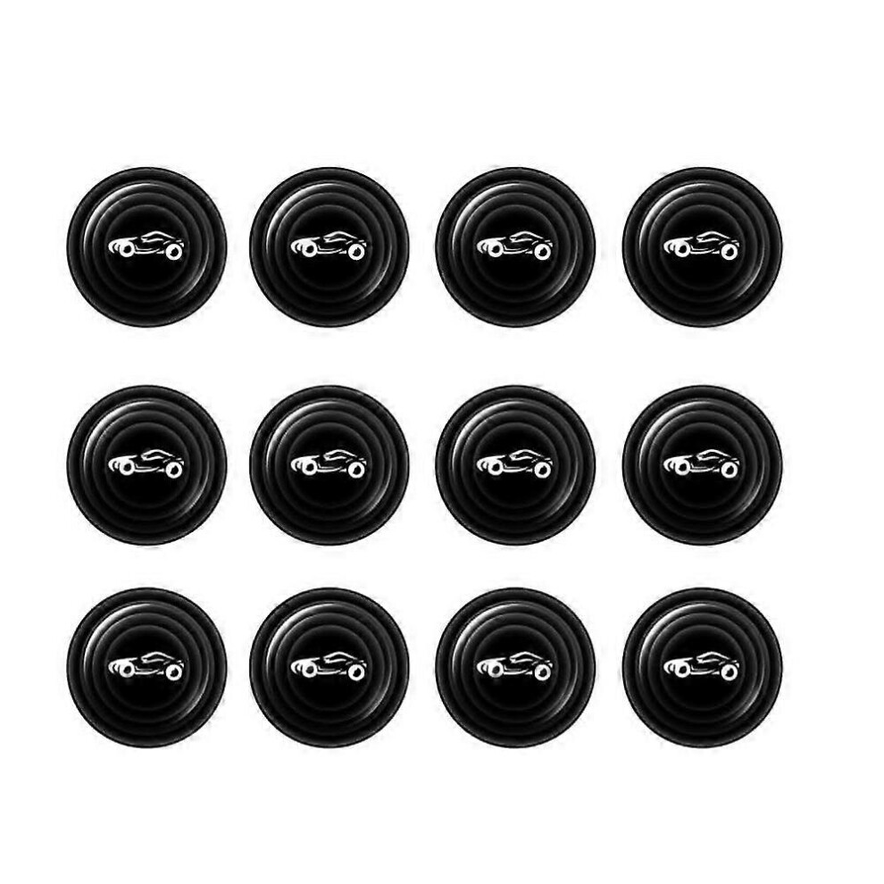 (As Show, One Size) 12 Pieces Car Door Damper, Universal Car Door Soundproof Stickers Anti-Collision Bumpers For Car Shock Absorption Sound Insulation 3152185926792