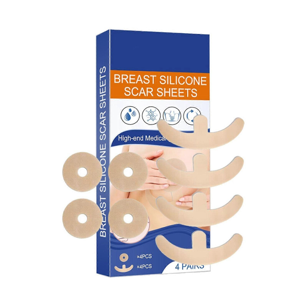 (As Show, One Size) Silicone Scar Sheets For Breast Scar Tape Medicals Grade Scar Removal Strips Breast Reduction Recovery Supplies 7683012664137