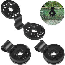 (As show, One size) Black 100pcs Convenient Sturdy Fixing Clip for Greenhouse Sunshade Fabric Privacy Screen