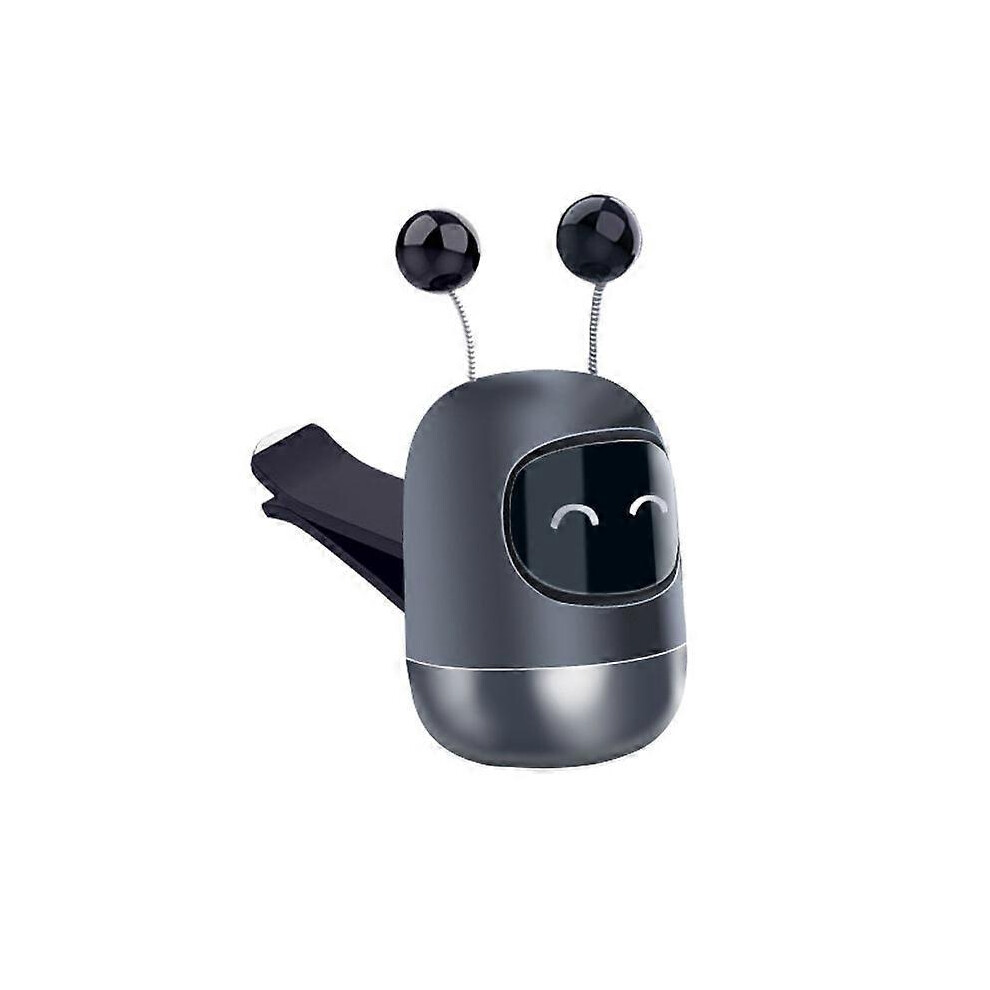 (As show, One size) Long-Lasting Clip-on Fragrance Diffuser + Solid Car Perfume, Aromatherapy Robot, Automatic Air Outlet