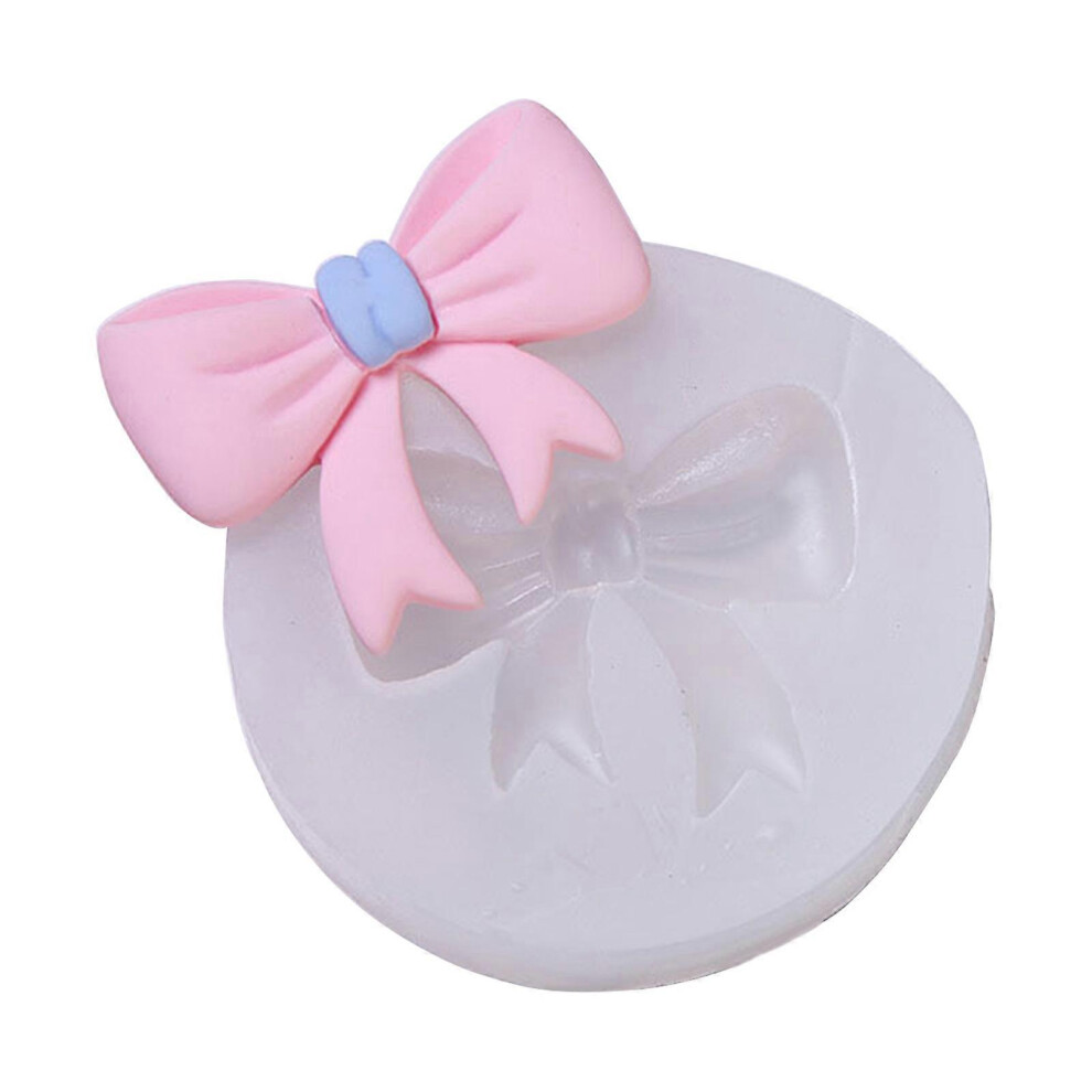 (D904, One Size) Diy Fondant Mould Candy Molds Jelly Mold Chocolate Mould Bowknot Shape Silicone Material Perfect Gifts For Baking Lovers 7683012676703