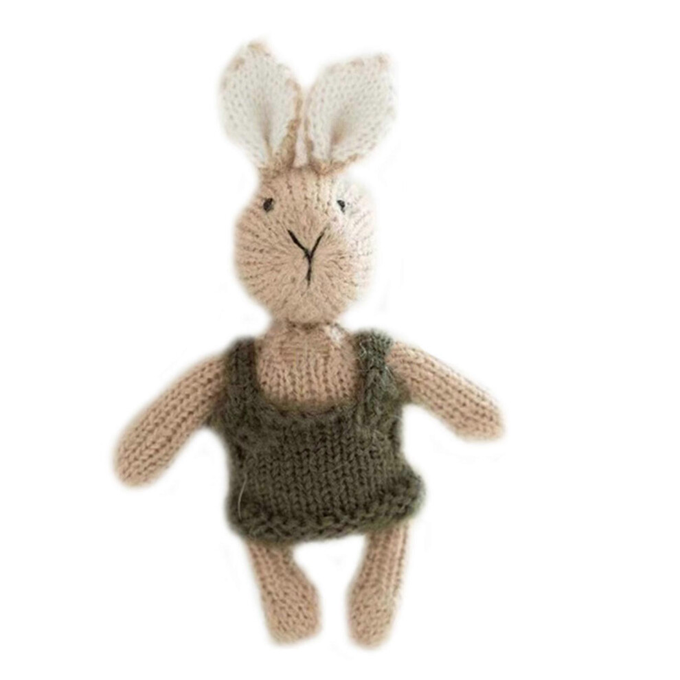 (As Show, One Size) Newborn Photography Props Baby Romper Cute Rabbit Hat For Doll Jumpsuit Bodysuit 7683012676543