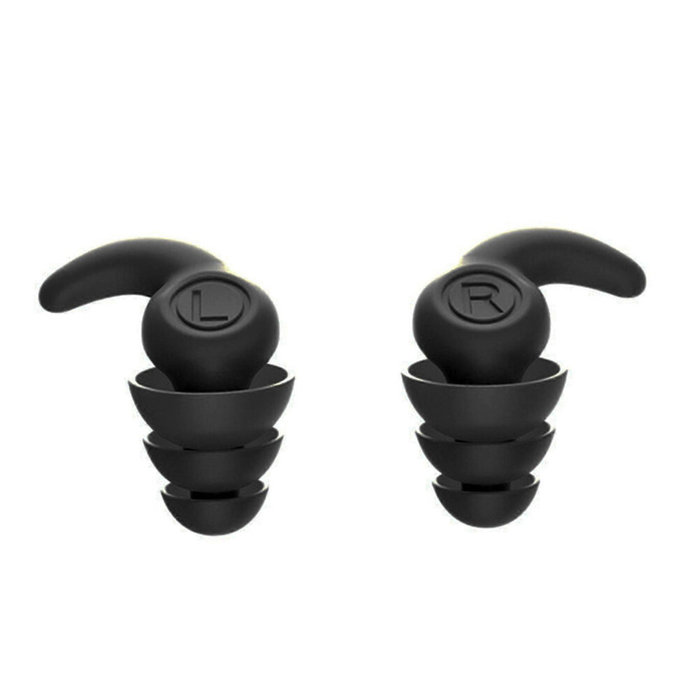 (Pink, One Size) Noise Reduction Earplugs, Silicone Noise Cancelling Earplug, Hearing Protections Ear Plugs, Sound Insulation Earplugs Black 7683012689581