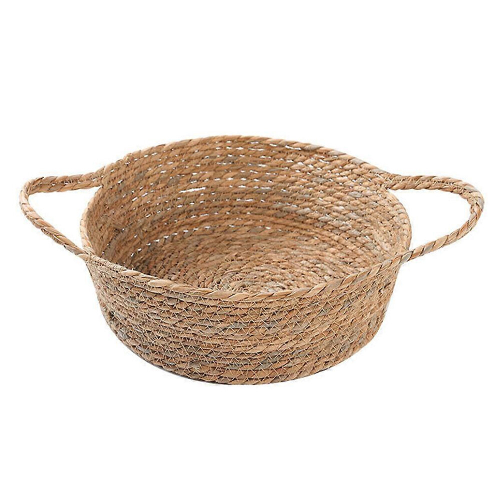 (As Show, One Size) For Cat Straw Nest Comfortable For Cat Bed Universal In All Season With Handle Handmade Corn Husk For Cat Nest M 7683012689369