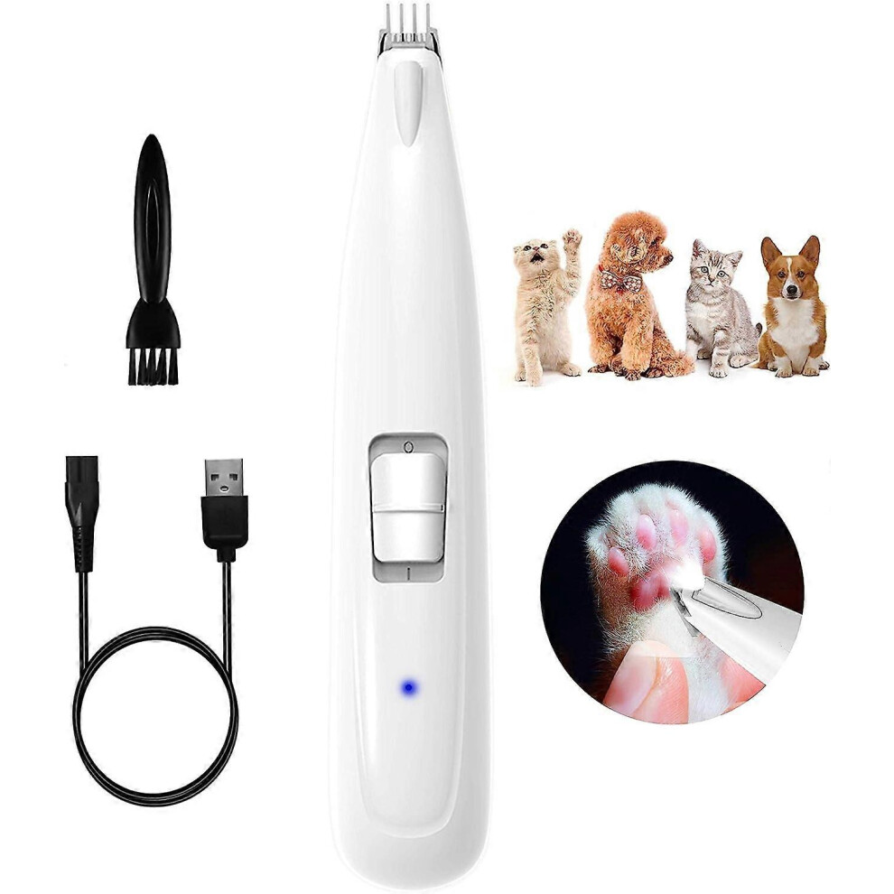 (As show, One size) Tondeuse  Poils d'animaux Rasoir lectrique pour Poils d'animaux Rasoir  Poils de Patte pour Chiens et Chats Rechargeable
