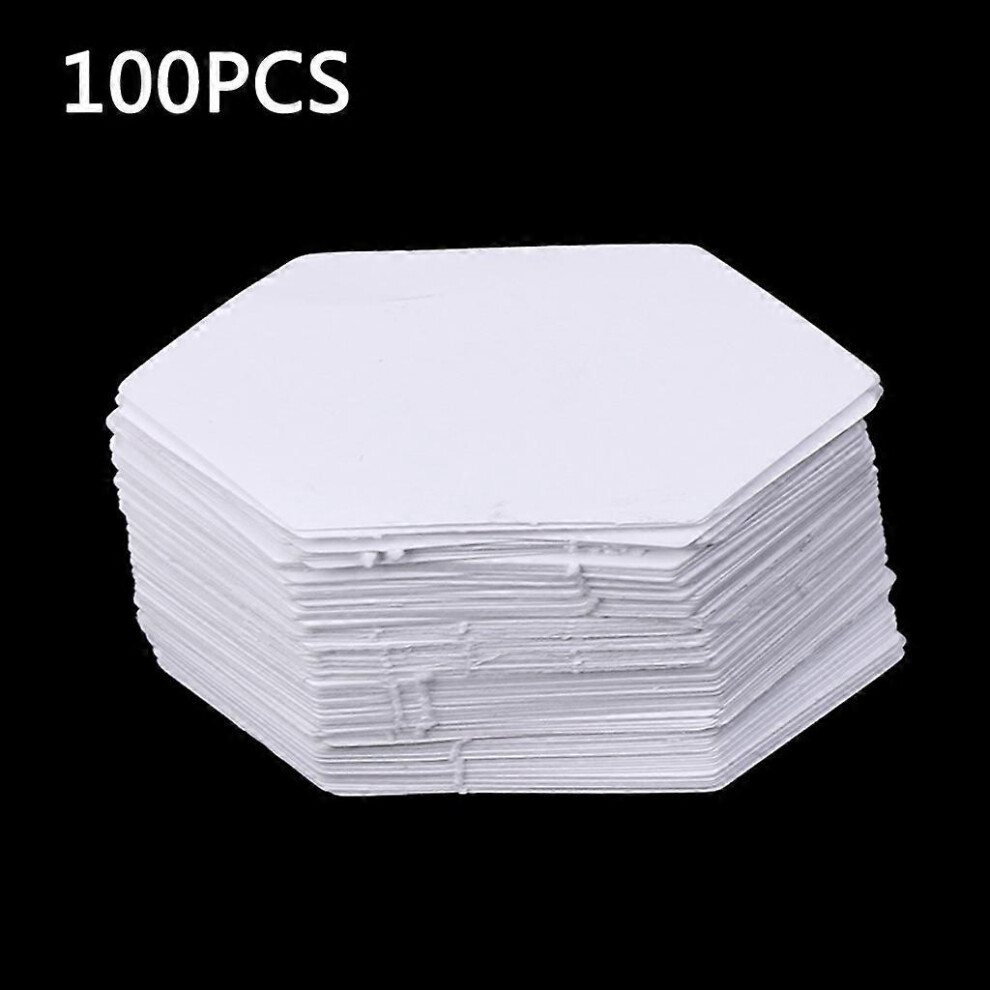 (As Show, One Size) 100Pcs Stretched Hexagon Templates Paper Quilting Patchwork Sewing Craft Diy 40*80Mm 7683012693731