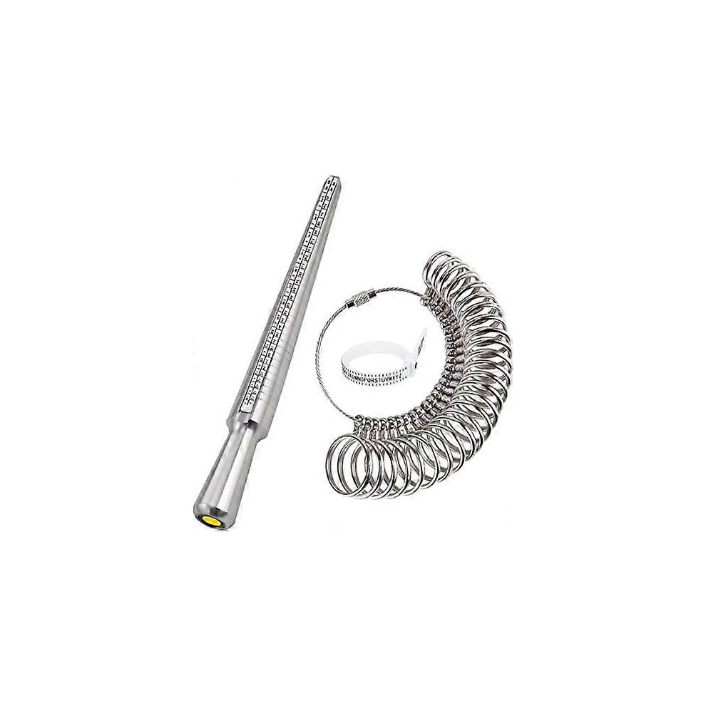(As show, One size) Ring Size Measurer,Ring Sizer Ring Sizer Finger Sizer for Ring Sizes A-Z Metal/Steel/Plastic