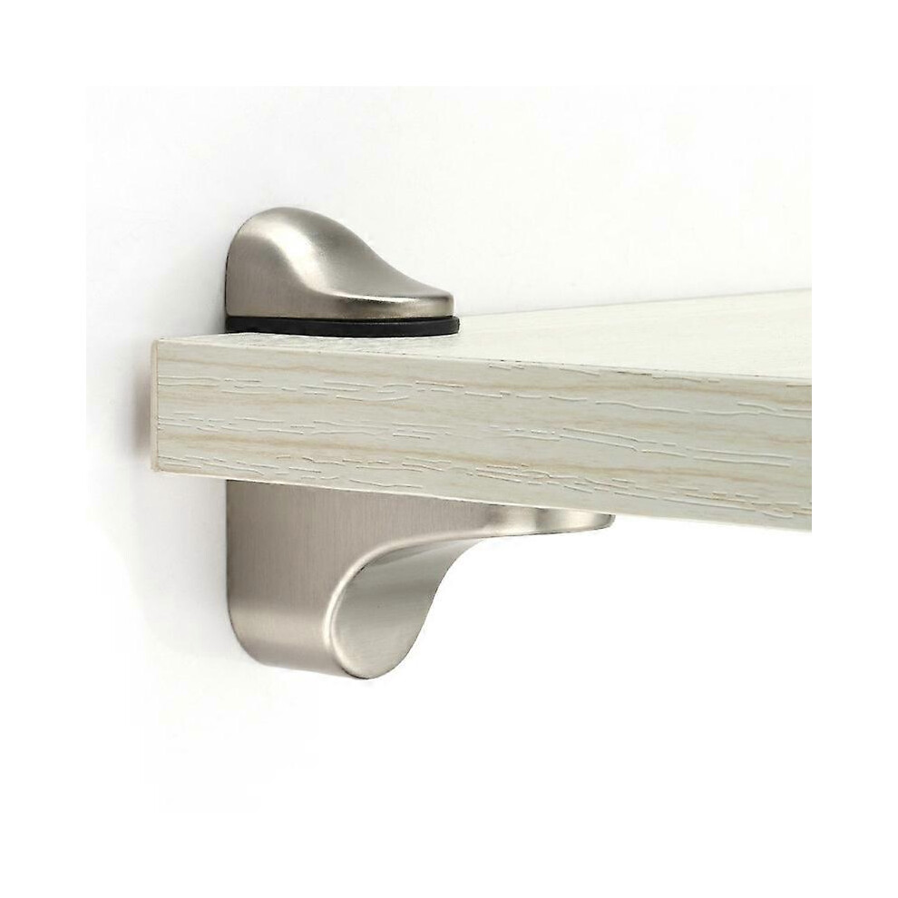 (As show, One size) Copper Red 2-Part Adjustable Glass Shelf Bracket, Support for 5-22mm Thick Wood/Glass Shelves