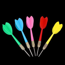 (As show, One size) Aiguilles de Flchettes, 15pcs / Ensemble Pointe de Flchettes Baril Color Flchettes Flchettes Rouge + Jaune + Vert + Violet + Bleu Jeu de Flchettes