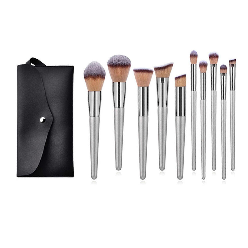 (Set, One Size) Makeup Brush Set Synthetic Fiber Kabuki Brush Cosmetics Foundation Concealers Powder Blush Blending Face Eyeshadow Brush Set 7683012672057