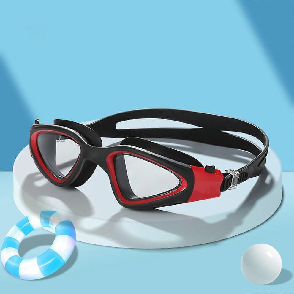 (As show, One size) 1PCS Polarized Lens Swimming Goggles, Anti Fog Anti UV Diving Goggles Clear Vision for Men Women Unisex Adults Teens
