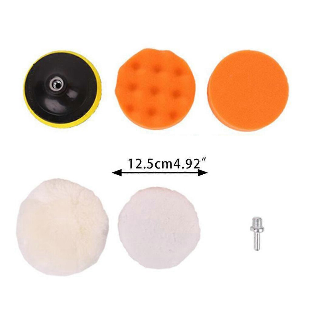 (As Show, One Size) 6Pcs Car Foam Sponge Wax Applicator Round Car Detailing Polishing Waxing Sponge Commonly Used Scrub Sponges 7683012695421
