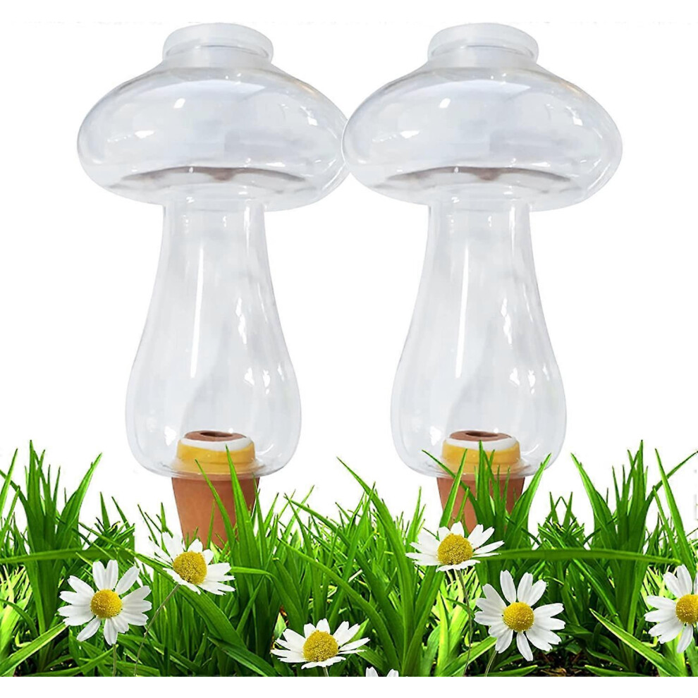 (As show, One size) 2 Pieces Cone Watering Bottle 300ML, Indoor Plant Clay Ball, Automatic Irrigation Systems for Planting Pot, Water Dispenser Plants