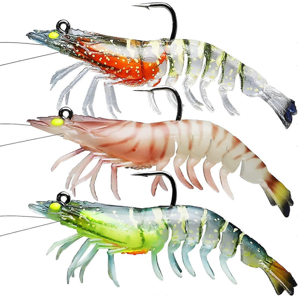 (As show, One size) Soft Lures for Carp Pike Trout Bass Fishing Plugbait with BKK or VMC Ultra Sharp Hooks, Japanese Formula, Predator Fishing Lure fo