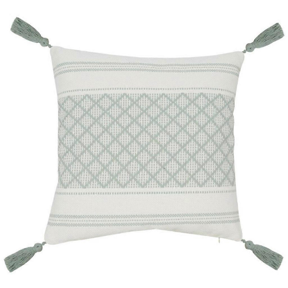(450Mm*450Mm, Green) Boho Lumbar Throw Pillow Cover Farmhouse Tassel Decorative Cushion Covers Pillowcase For Sofa Bed Bedroom 450Mm*450Mm Green 7683012693977