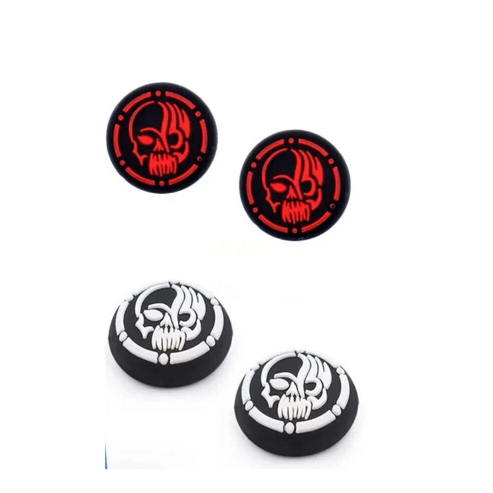 4Pcs Thumb Grips For Ps4 Ps5 Xboxone Xbox Series X Toggle Cover Caps Skull New 6963793806409