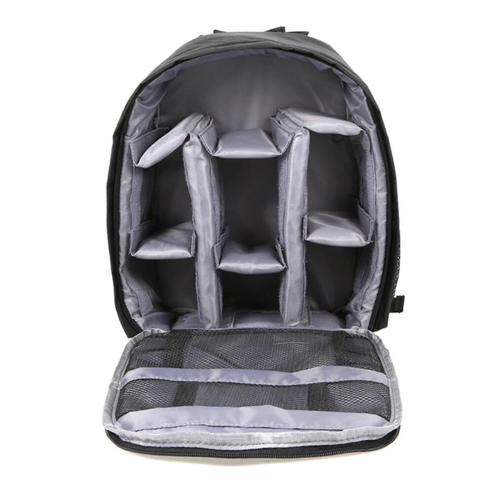(As Show, One Size) Camera Backpack Dslr/Slr/Mirrorless Photography Camera Bag For Case With Tripod Holder For Outdoor Gray 7683012668708