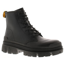 (Black, 5 (Adults')) Caterpillar Womens Ankle Boots Chunky Sole Hardwear Hi Leather Lace Up black UK
