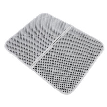 Doppellagige EVA+PU Katzenstreu-Matte 46x60cm Grau