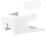 V2 Mesh Router Wandhalterung weiß ABS Kabelhalter 16