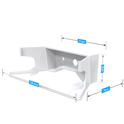 V2 Mesh Router Wandhalterung weiß ABS Kabelhalter 1
