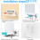 V2 Mesh Router Wandhalterung weiß ABS Kabelhalter 4