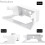 V2 Mesh Router Wandhalterung weiß ABS Kabelhalter 6