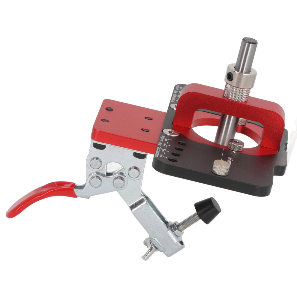 Hinge Jig Kit Aluminum Alloy Cabinet Door Boring Drilling Hole Puncher Accurate Locking Woodworking Guide Locator 35Mm 6901313695461
