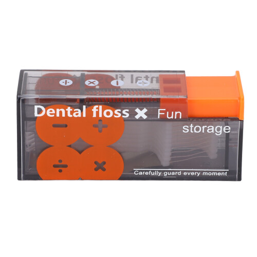 Auto Popping 10 Zahnseide-Sticks Klein Schwarz/Orange 1