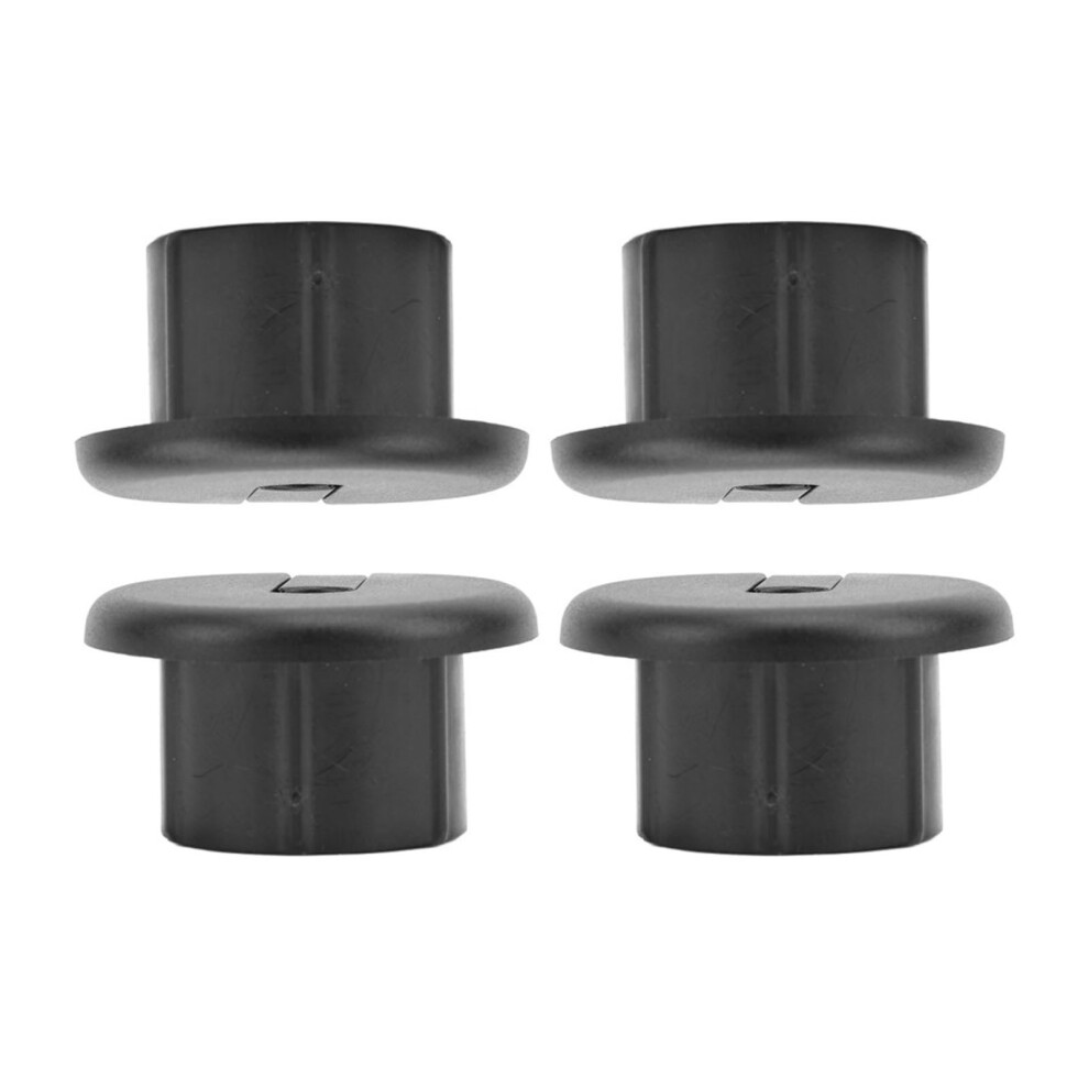 4Pcs Cable Pass Through Grommets Cord Sleeves For Rectangular Satellite V2 Replacement Cable Ethernet Adapter Black 7891313699950