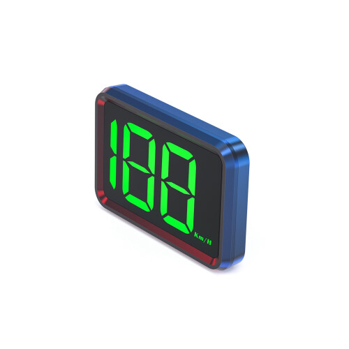 Head-Up-Display 3-Zoll GPS km/h BeiDou, Schwarz 2