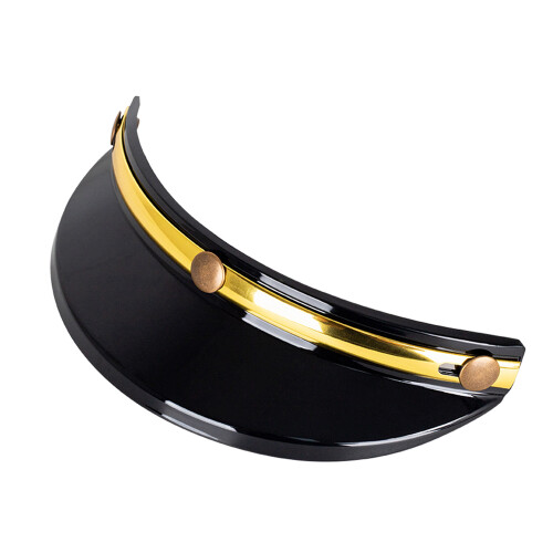 Helm Peak Shield 25x10x5 cm, 3-Schnapp-Visier, Schwarz 1