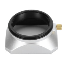 55mm Aluminiumlegierung Quadrat-Objektivdeckel für 25mm+ Brennweite Silber