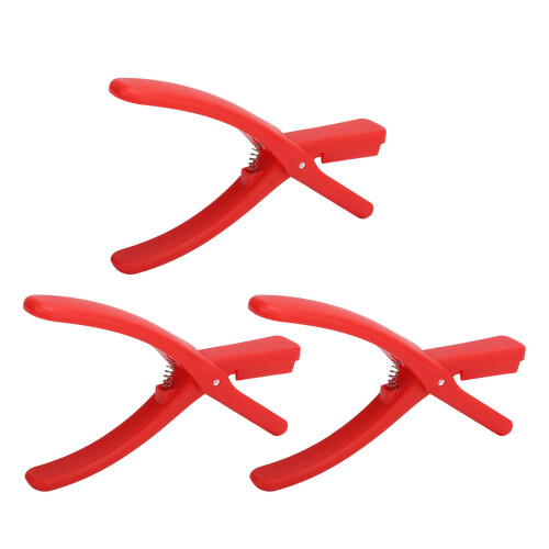 3-teiliges rotes Crawfish-Schäler-Set, Fingernagelschutz 1