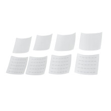 8 Blätter selbstklebende Wimpernstreifen 240 5-6mm schwarz/transparent