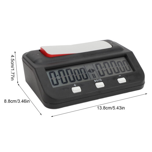 Portabler Schachtimer 13,8  8,8  4,5 cm Schwarz ABS 1