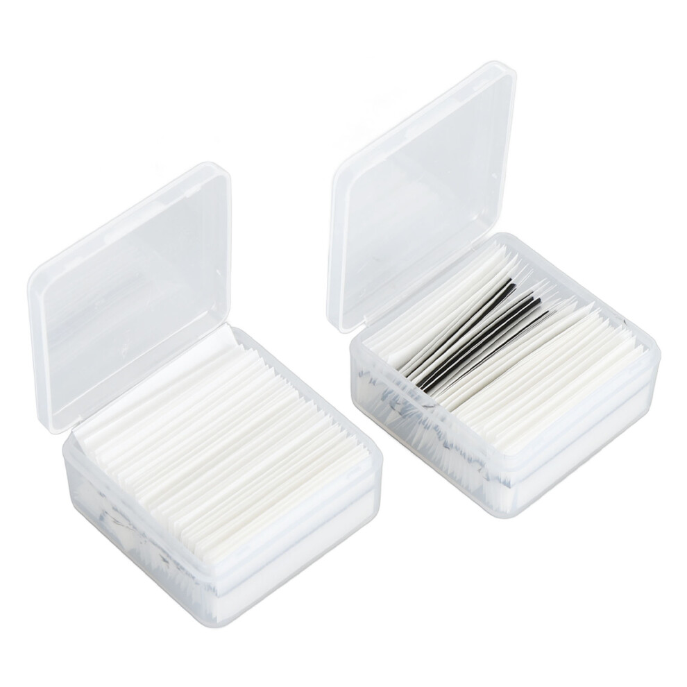 80PCS Self Adhesive Eyelash Strips Strong Hold Long Lasting Waterproof Reusable Replacement Lash Glue Strip Black