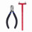 Archery Adjustment Tool Bow String Nocking Points Pliers T Squares Tuning Ruler for for Recurve and Compound Bowstring Accessories 6