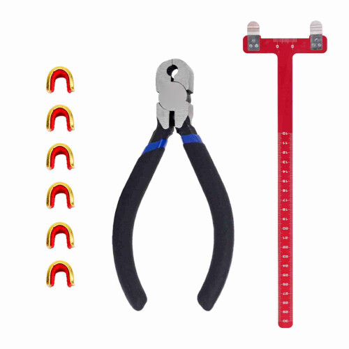 Archery Adjustment Tool Bow String Nocking Points Pliers T Squares Tuning Ruler for for Recurve and Compound Bowstring Accessories 2