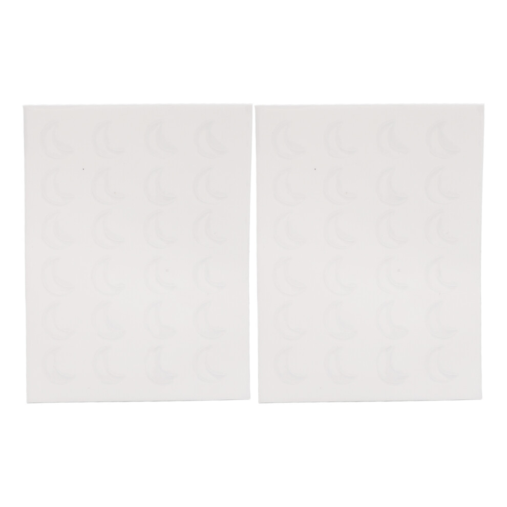 2 Pack UV Stickers 24 Count Sun Detection Patch for Kids Adults Outdoor Sunscreen Protection Moon Shaped