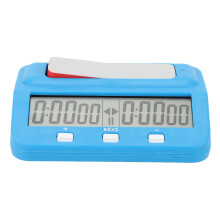 Blaue Schachuhr Pro/Basic Memory 13,8 8,8 4,5 cm