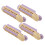 4er-Set Volumen-Haarclips Lila ABS Lochmuster 1