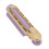 4er-Set Volumen-Haarclips Lila ABS Lochmuster 8