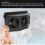 Auto-Abluftventilator Solar 3-Lüfter 2400mAh Schwarz 26,03 oz 4