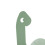 Hellgrüne Dinosaurier-Stahl-Buchstütze für DVDs 10