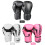Stoßabsorbierende Boxhandschuhe 6oz-12oz Schwarz 1