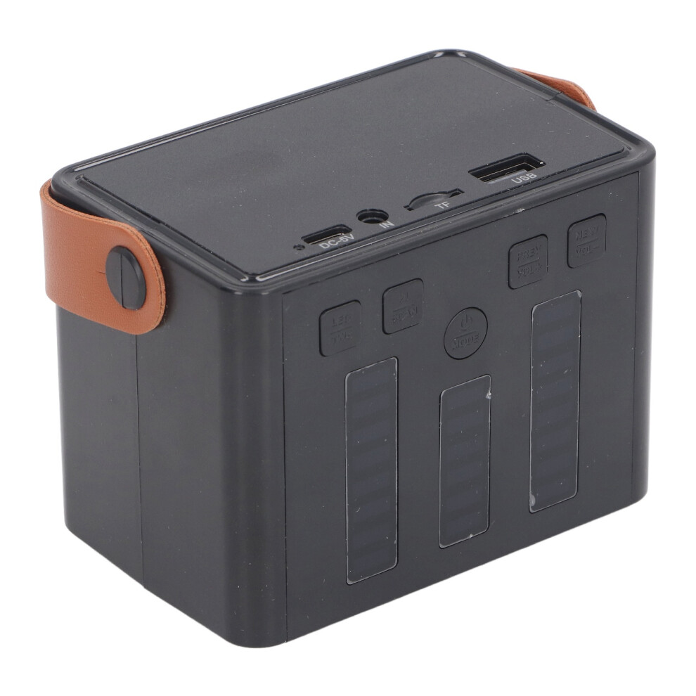 Portable Bluetooth Speaker with Dual Microphone Set Home Karaoke Machine Karaoke Mics Speaker System Black