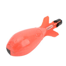 Fishing Nest Maker Feeder Bait Thrower for Carp Fish Lure Cage Outdoor Fishing Accessory Orange Pink and Black
