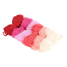 6PCS Embroidery Thread 2mm 4 Strands 10m Length Colorful Cross Stitch Embroidery Thread Type 4