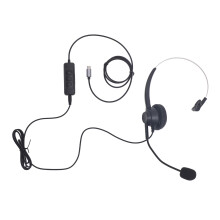 Mono-Ohr USB-C/USB 3,5-mm Headset Schwarz